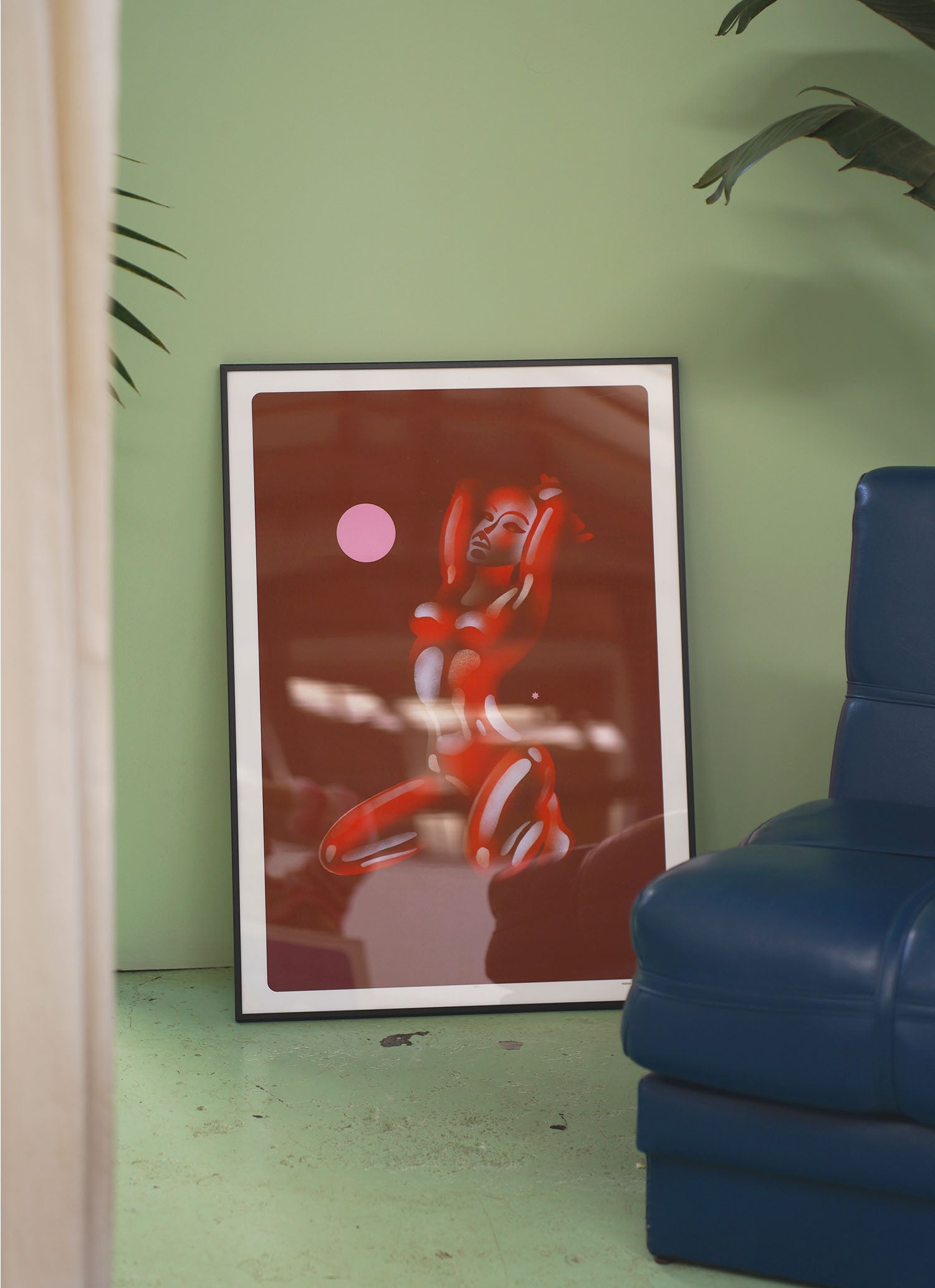 Her Art Print - Brown