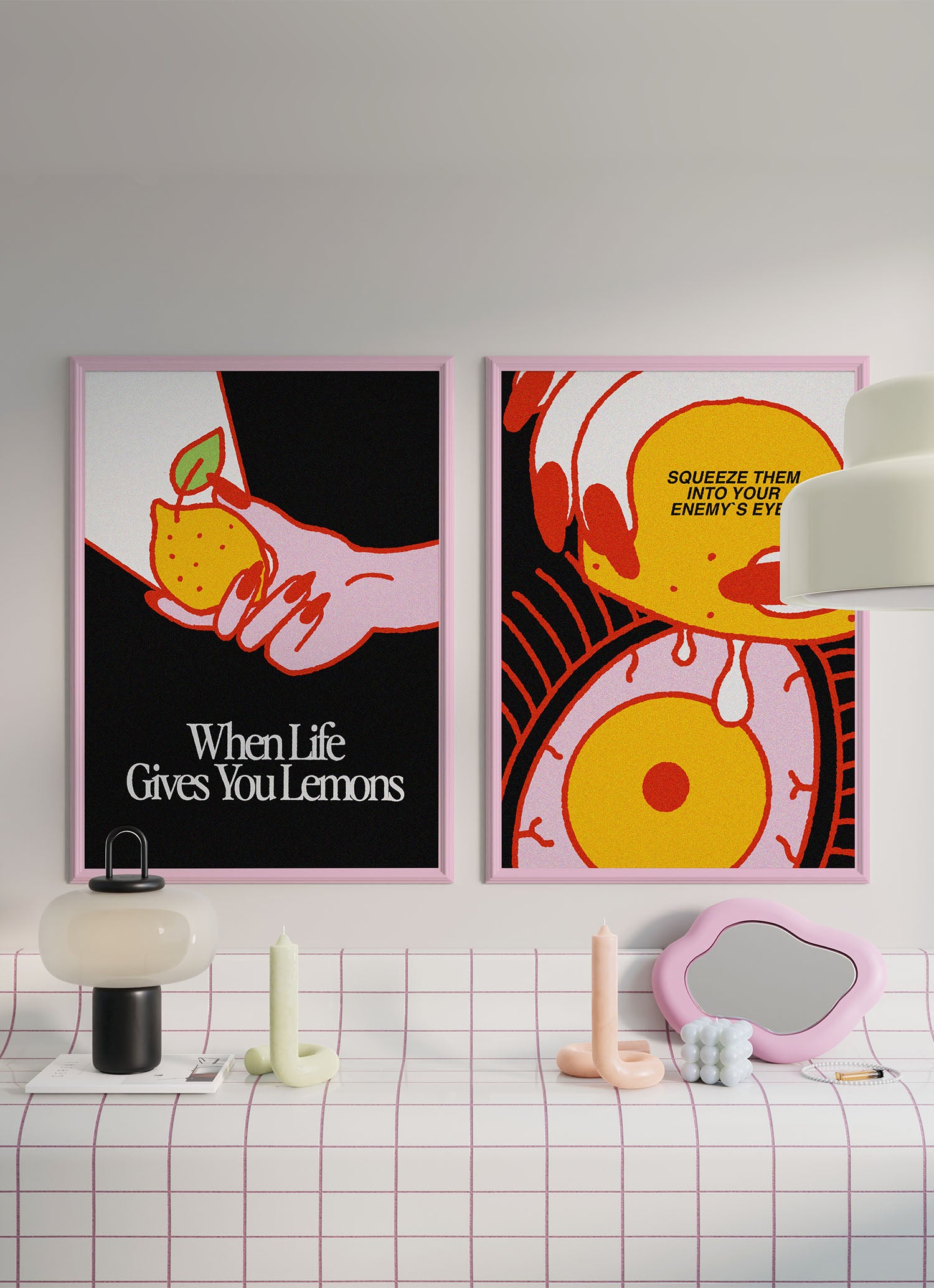 When Life Gives You Lemons Art Print - Set of 2