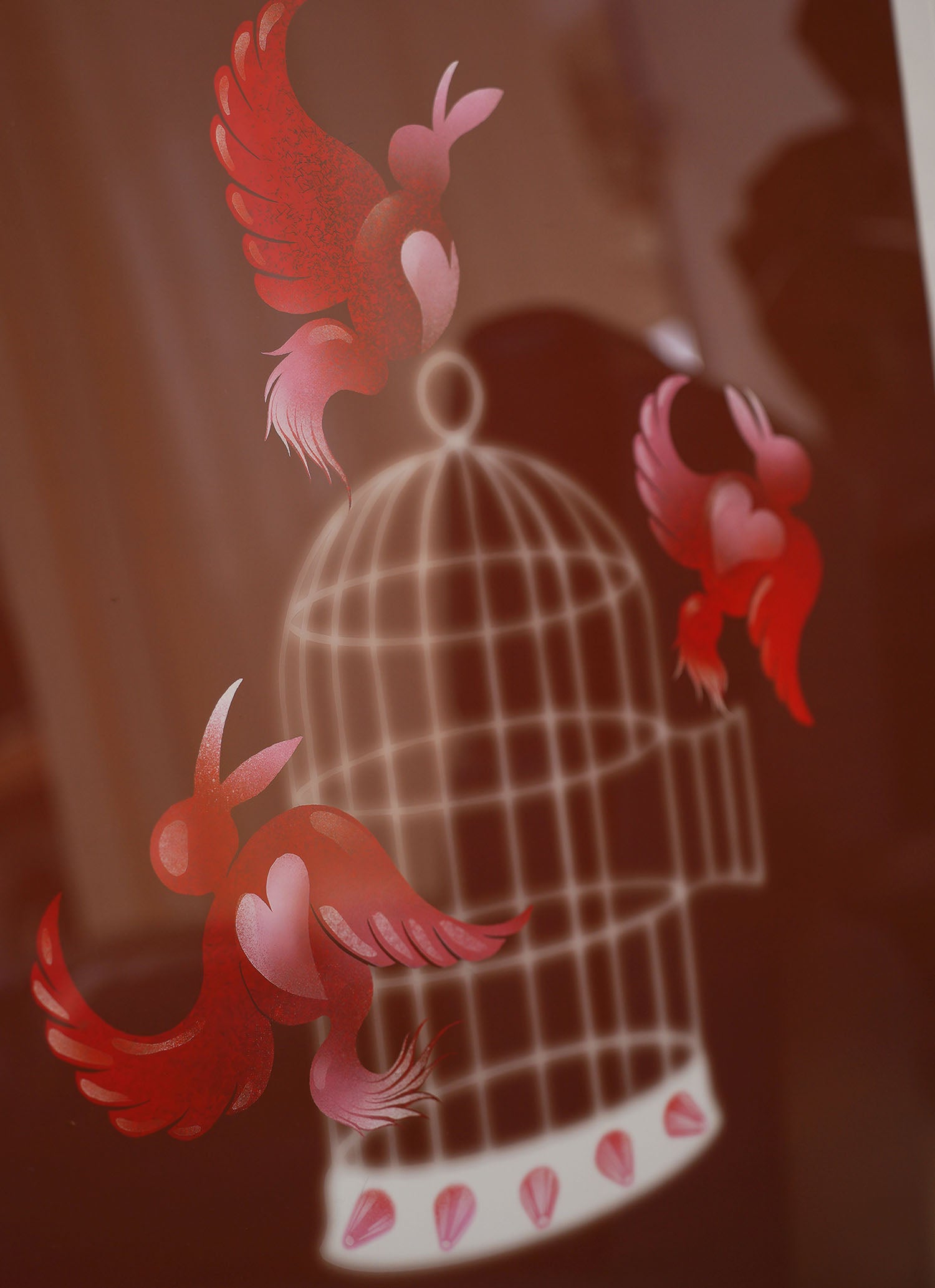 Wings Unfurled Art Print - Brown