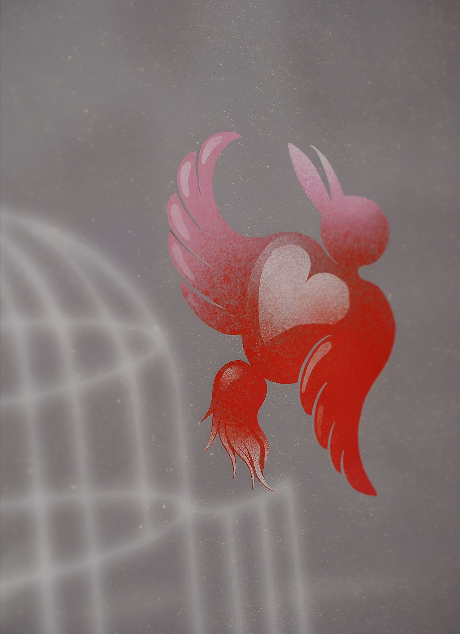 Wings Unfurled Art Print - Grey
